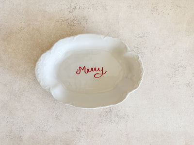 Stoneware Merry Table Plate | Cottage and Key
