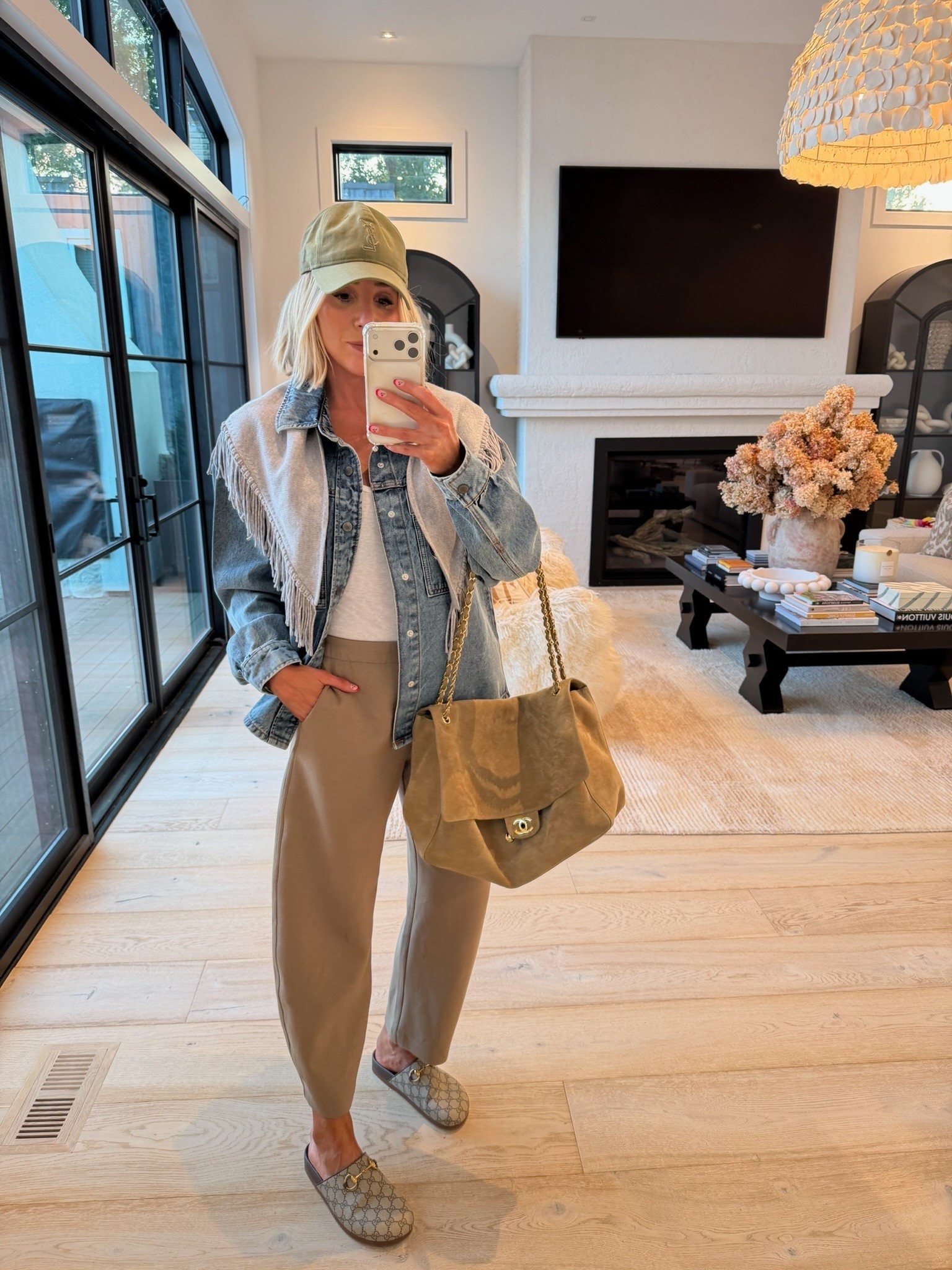 High low moment 🤎 Target pants + a Walmart shacket elevated with a scarf + some of my favorite accessories!! Wearing a medium in the pants + small in the jacket ✨

#LTKootd #LTKmomlife #LTKxWalmart