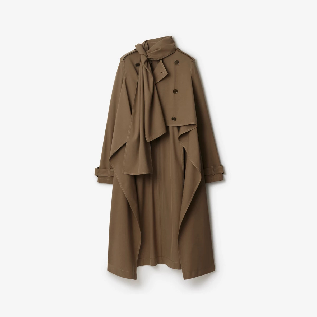 Burberry Long Silk Scarf Trench Coat, Size: 04 | Burberry (US)