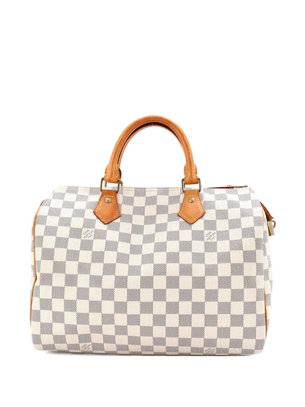 Louis Vuitton Pre-Owned Speedy Handbag Damier 30 satchel - Neutrals | Farfetch Global