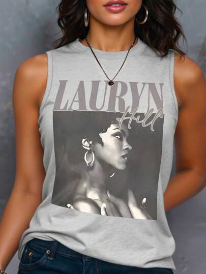 Maweii Plus Size Graphic Camisole Tank Top, Streetwear Style, Cute Summer Vacation Wear | SHEIN