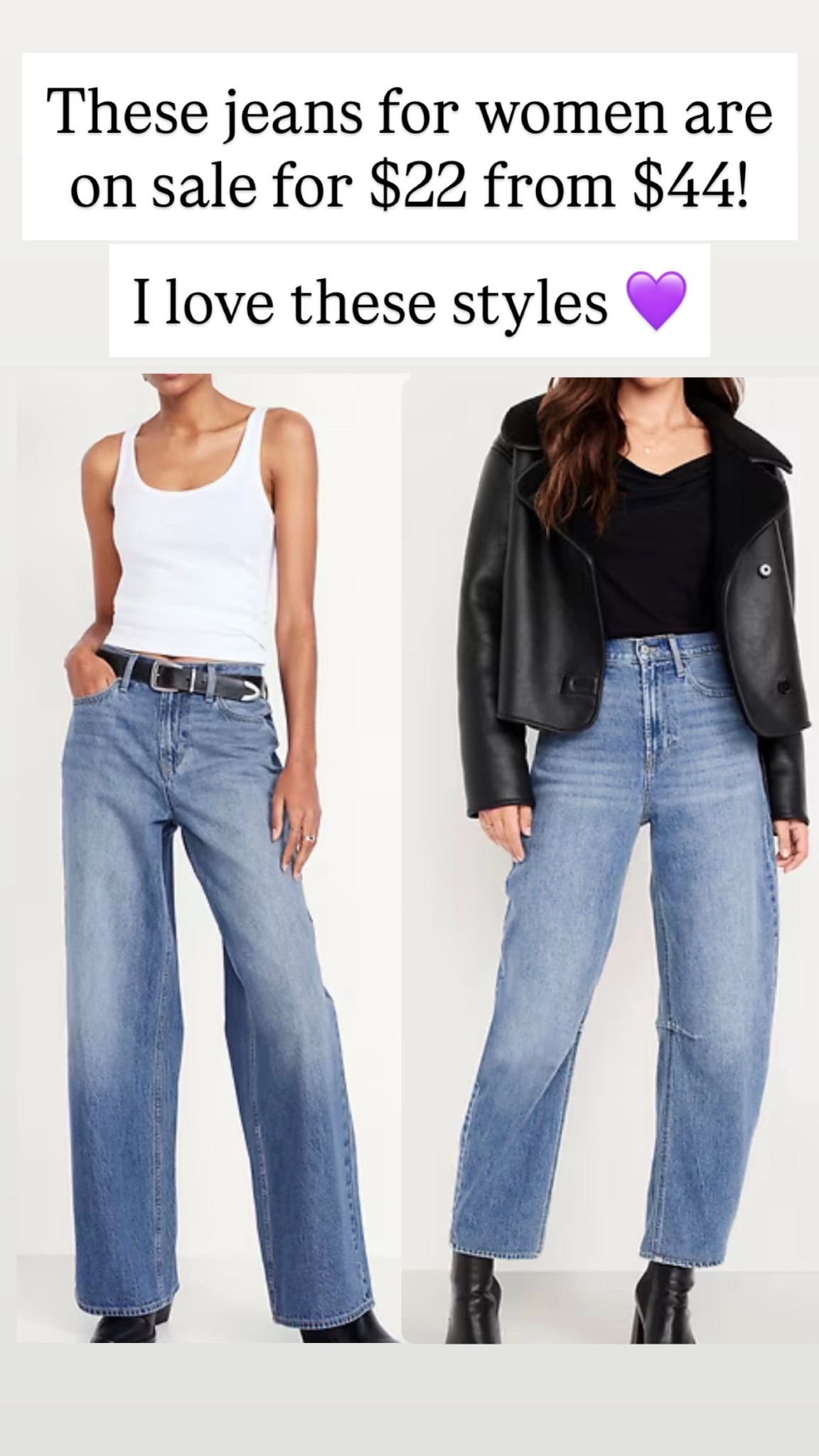 These jeans are only $22 from $44

#LTKSaleAlert