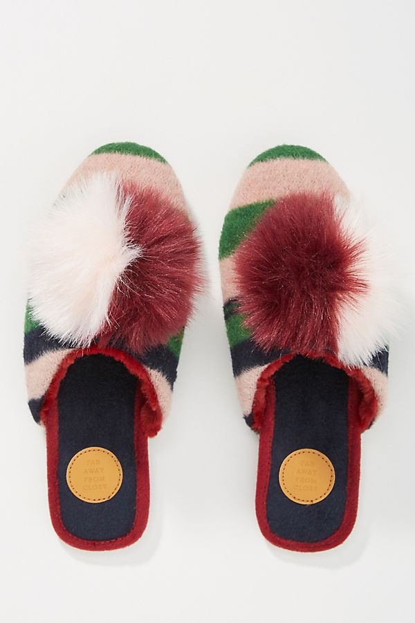 Far Away From Close Jana Pommed Slippers | Anthropologie (US)
