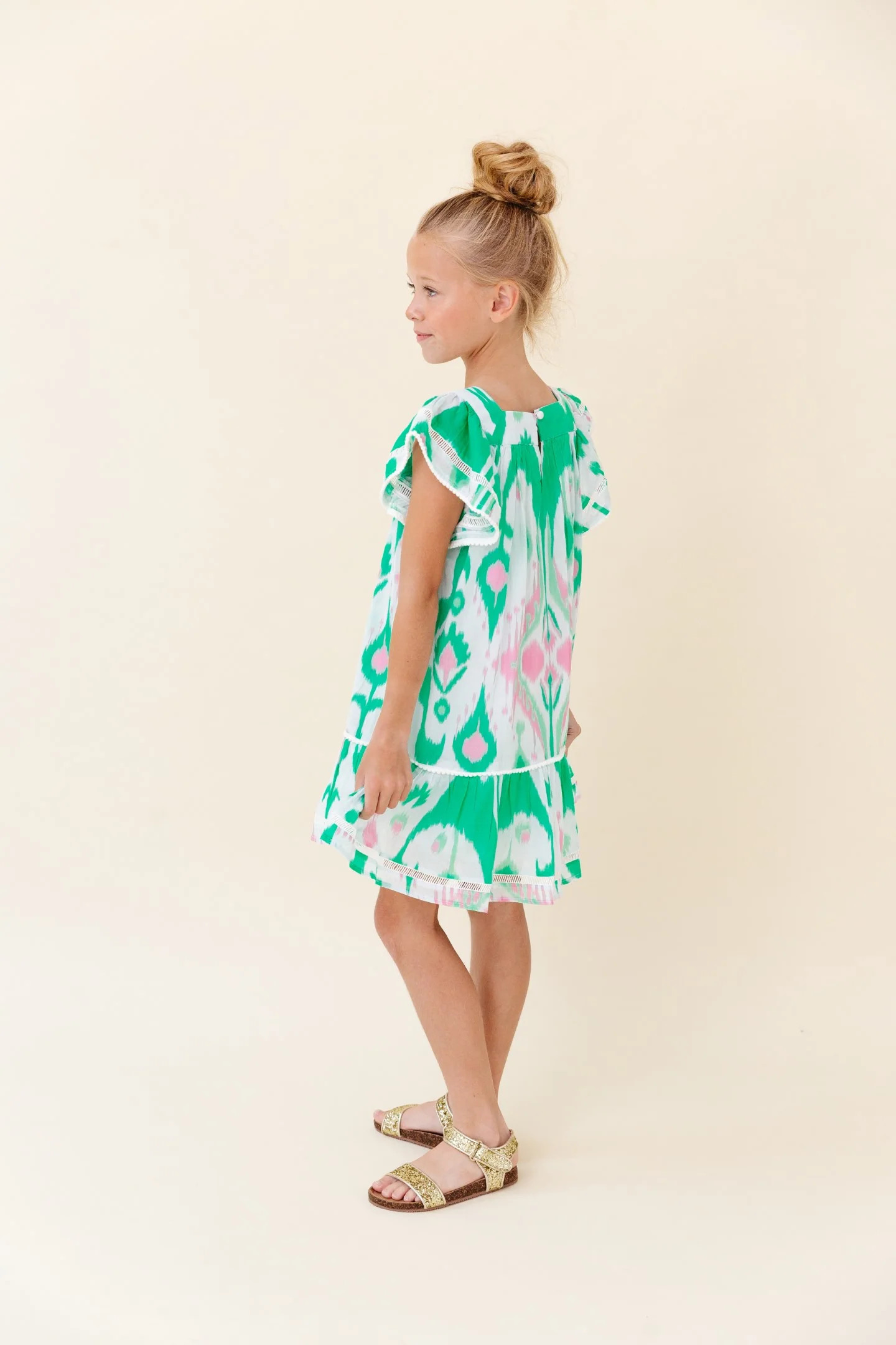Sheridan French I Spring 2024 I Poppy Dress in Worth Avenue Ikat | Sheridan French
