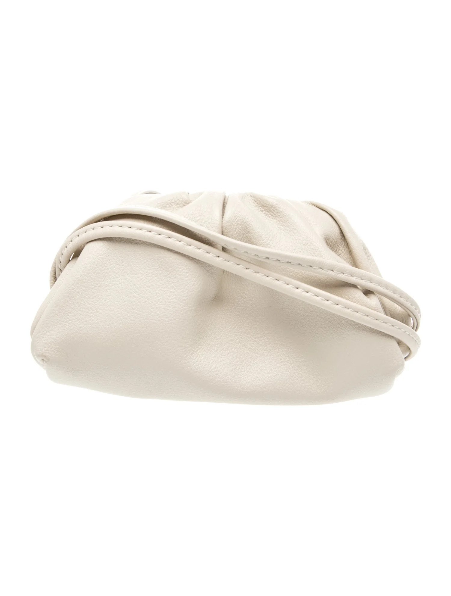 Bottega Veneta Leather The Pouch - Neutrals Mini Bags, Handbags - BOT364634 | The RealReal | The RealReal