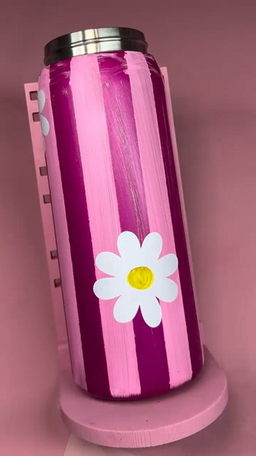 It’s my stripe era leave me alone…plus I needed to add some May flowers after all the April showers. 

Everything used is linked on my bio #reelsinstagram #owala #asmrsounds #asmr #customtumblers