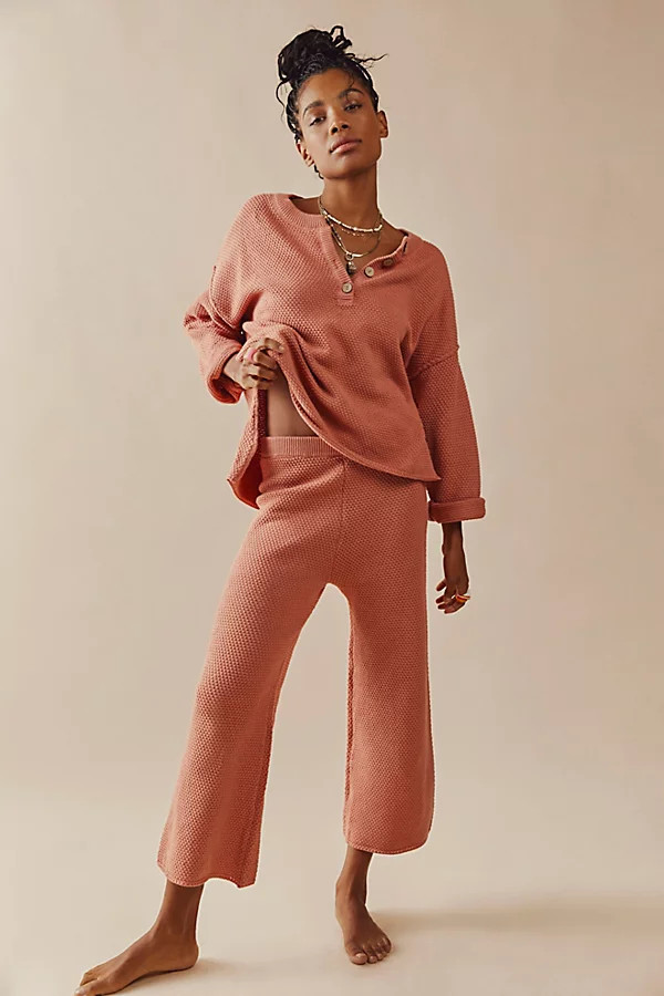 Hailee Sweater Set by FP Beach at Free People, Savannah Red, XL | Free People (Global - UK&FR Excluded)