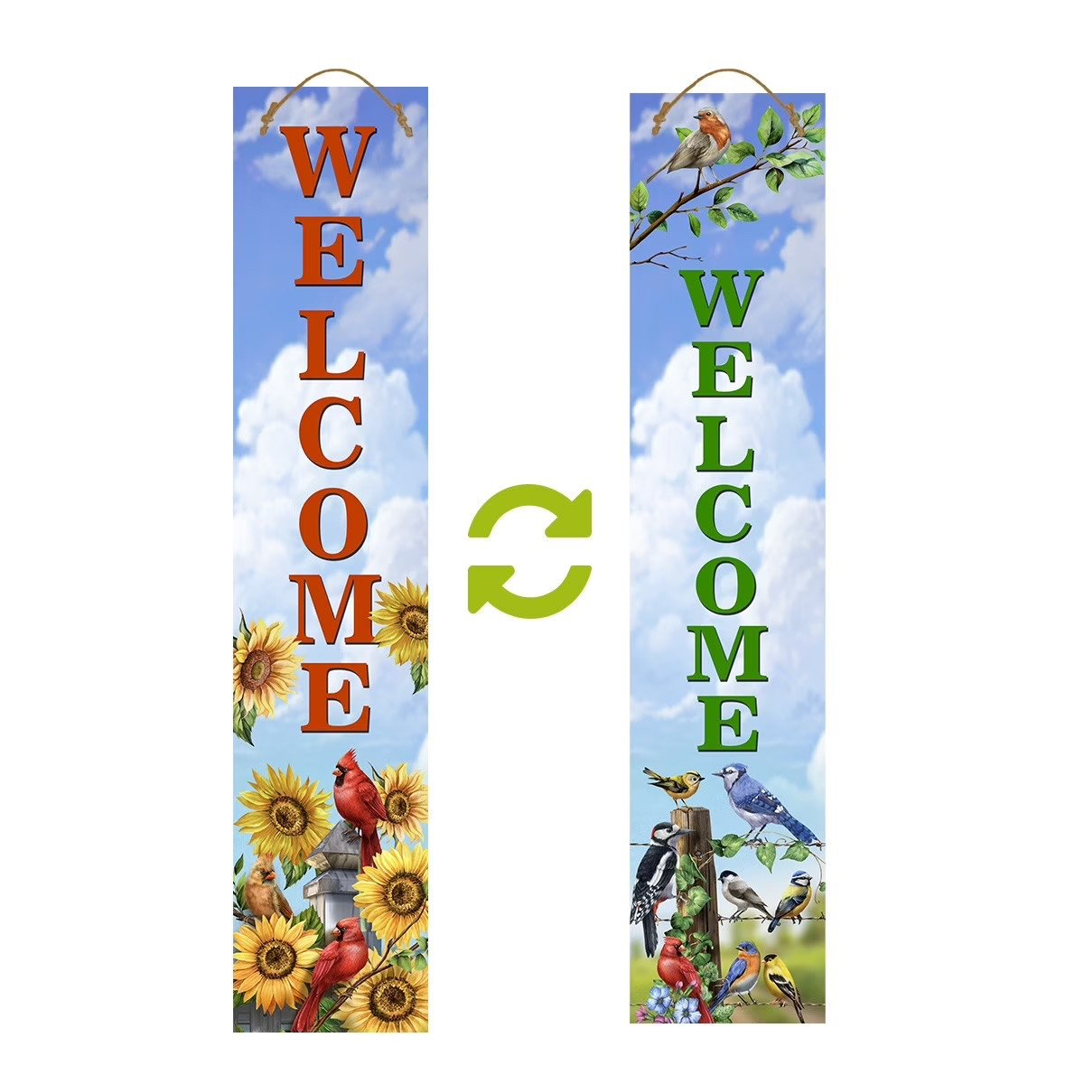 How cute are the bird details on this porch leaner? 🙌
It adds height, personality, and the perfect seasonal touch to your entry.
Such an easy way to style your porch for spring. 

 #LTKHome