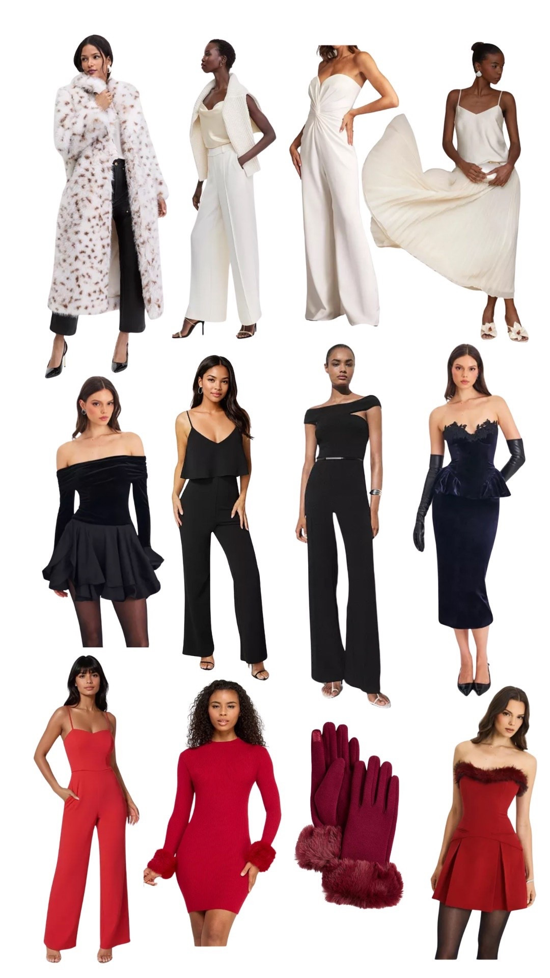 Macys festive favorites!! How stunning are these winter whites, reds & black outfits

#LTKStyleTip #LTKHoliday