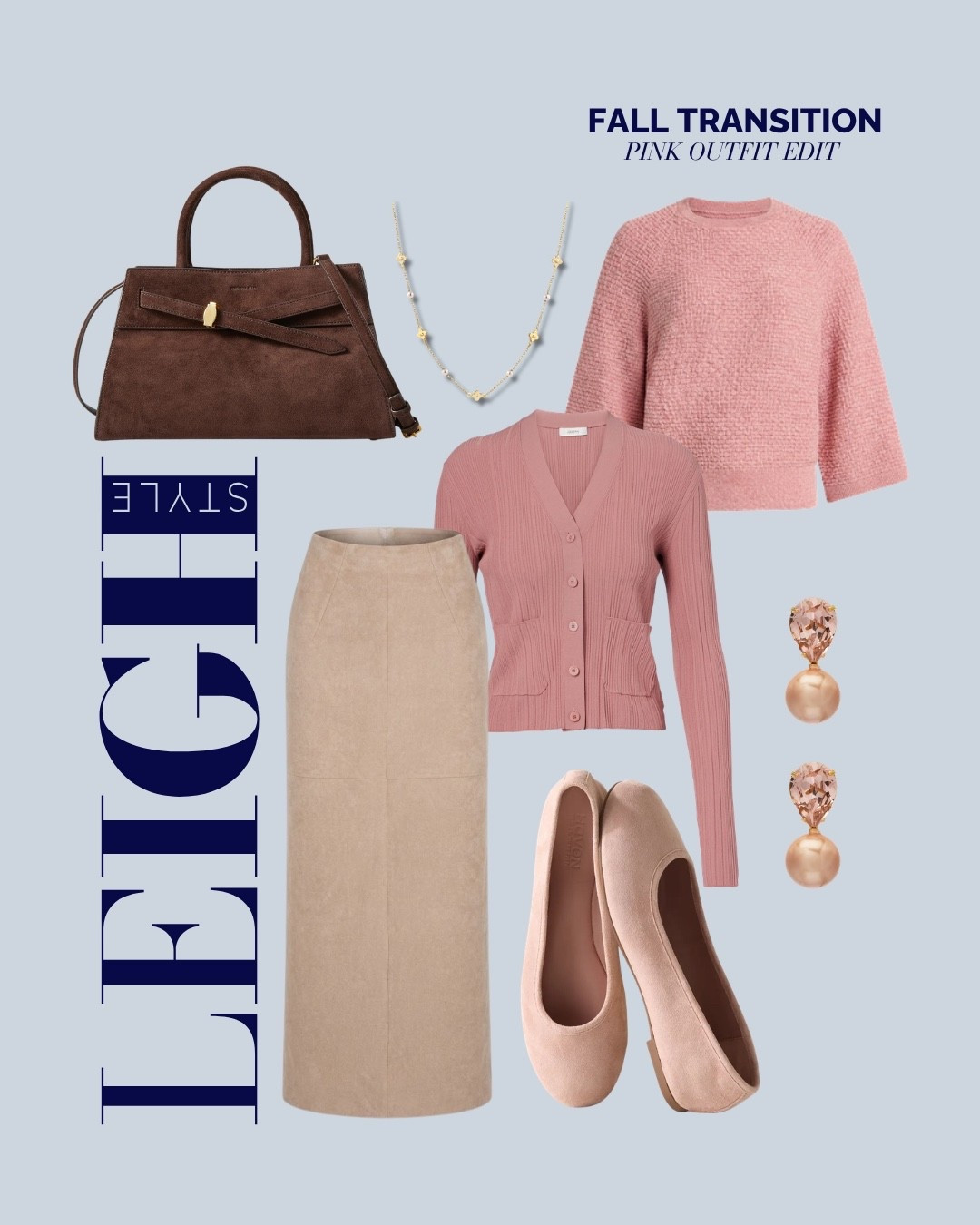 Pink for fall? Absolutely. 🩷 Soft, feminine and so chic paired with warm neutrals.

pink fall outfit, fall color trends, pink outfit ideas, fall transition outfit, feminine fall style, pink sweater outfit, pink cardigan, suede skirt outfit, ballet flats outfit, brown and pink outfit, elevated fall fashion, chic fall outfit, women’s fall style

#LTKSeasonal #LTKootd