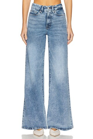 Good American Good Waist Palazzo in Indigo746 from Revolve.com | Revolve Clothing (Global)