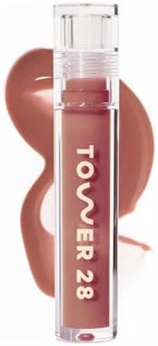Tower 28 ShineOn Milky Lip Jelly, CASHEW, Non-Sticky, Hydrating Vegan Lip Gloss in Milky Rosy Bro... | Amazon (US)