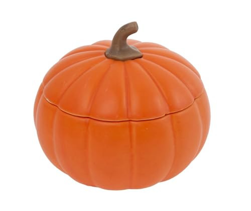 Boston International Pumpkin Dish with Lid Serving Bowl & Storage Container, Small, Orange | Amazon (US)