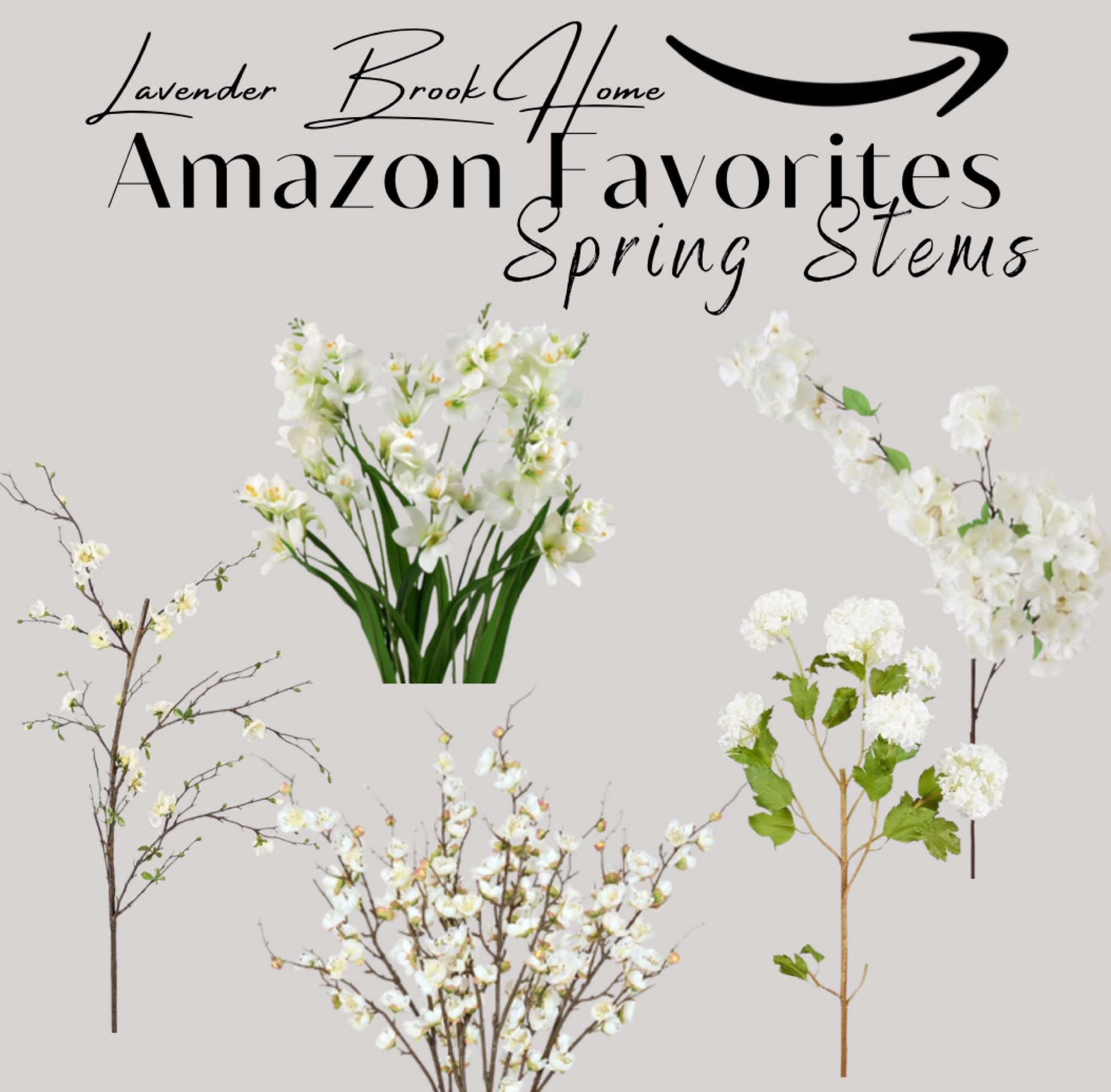 My favorite realistic artificial spring stems from Amazon 

#LTKhome