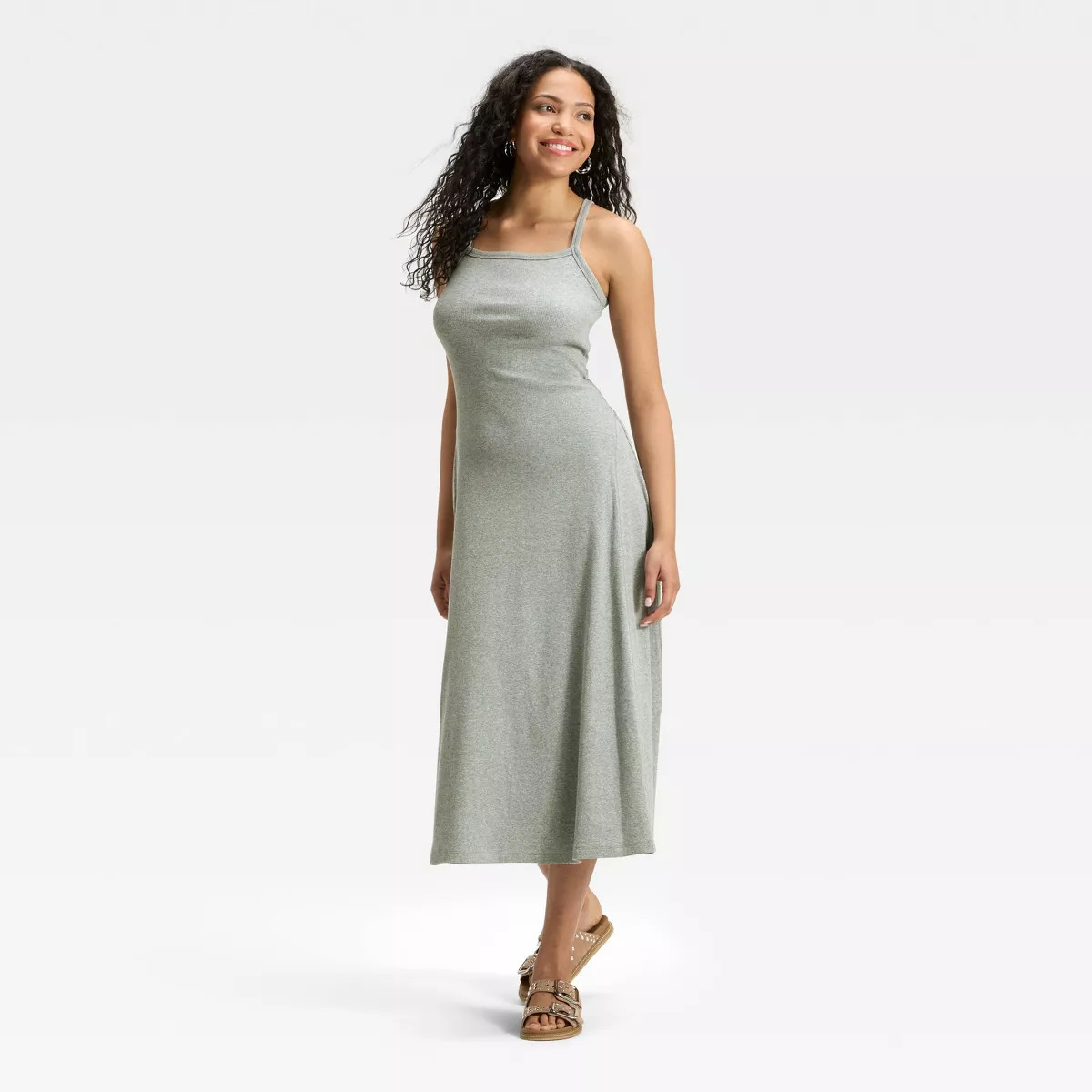 Women's Ribbed Maxi A-Line Dress - Universal Thread™ | Target