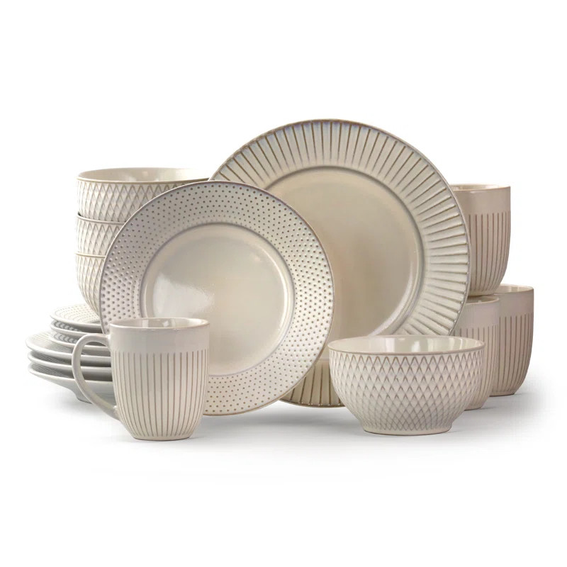 Winston Porter Goodman 16 Piece Dinnerware Set, Service for 4 & Reviews | Wayfair | Wayfair North America