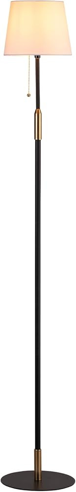 O'Bright Velum - Classic Floor Lamp, Elegant Linen Shade, Pull Chain Switch, Luxury Gold Handle, ... | Amazon (US)