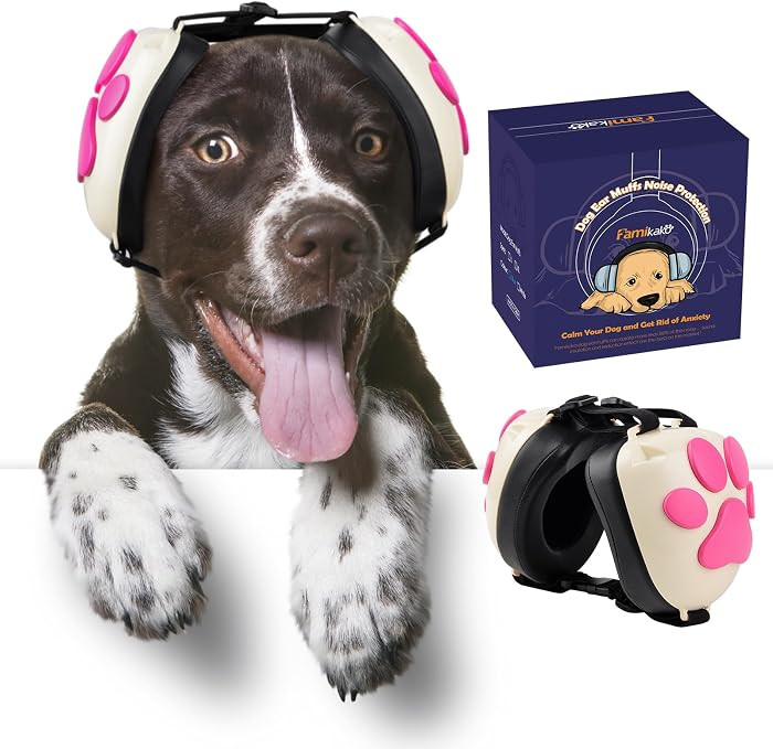 Upgraded Dog Ear Muffs for Noise Protection - 22dB NRR Noise Cancelling Headphones with Dog Paw D... | Amazon (US)