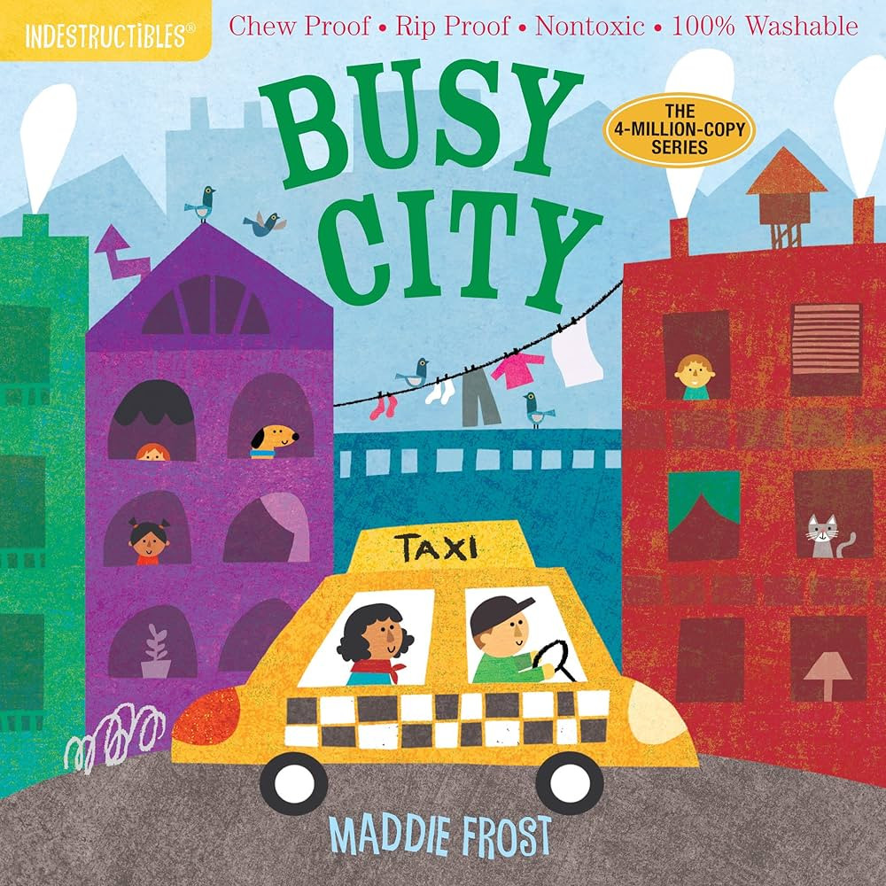 Indestructibles: Busy City: Chew Proof \u00b7 Rip Proof \u00b7 Nontoxic \u00b7 100% Washable (Boo... | Amazon (US)