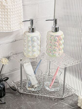 1pc Toothbrush Holder Set With Toothbrush Holder, Cup, Bathroom Organizer For Wash Basin | SHEIN