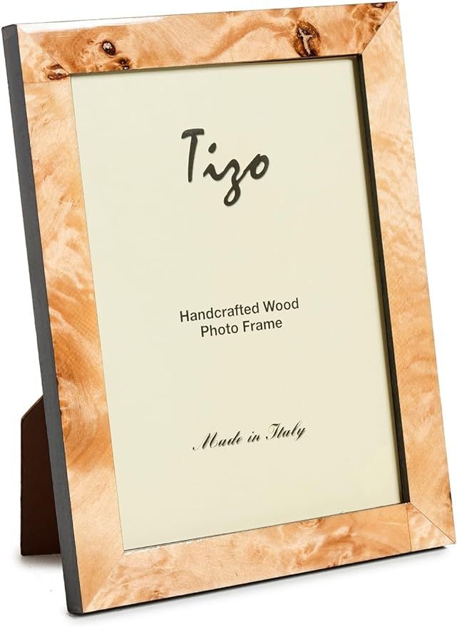 Tizo Design Women's 5x7 Wood Frame, Natural Burl, Brown, Tan, One Size | Amazon (US)