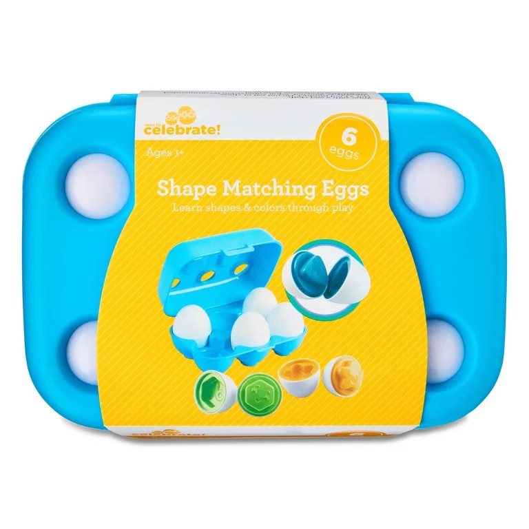 Shape Sorter Eggs, 6 Count, Easter by Way To Celebrate | Walmart (US)