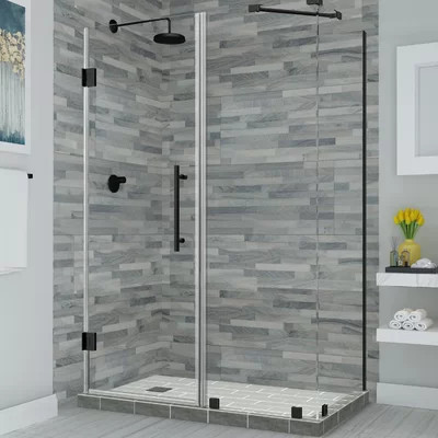 Bromley 32.38" x 72" Rectangle Hinged Shower Enclosure | Wayfair North America