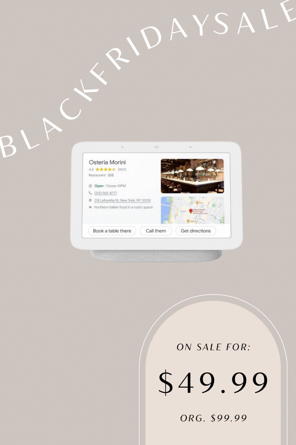 Black Friday sale- this google home makes for a great gift for in-laws/grandparents! 

#LTKCyberWeek #LTKHoliday #LTKGiftGuide