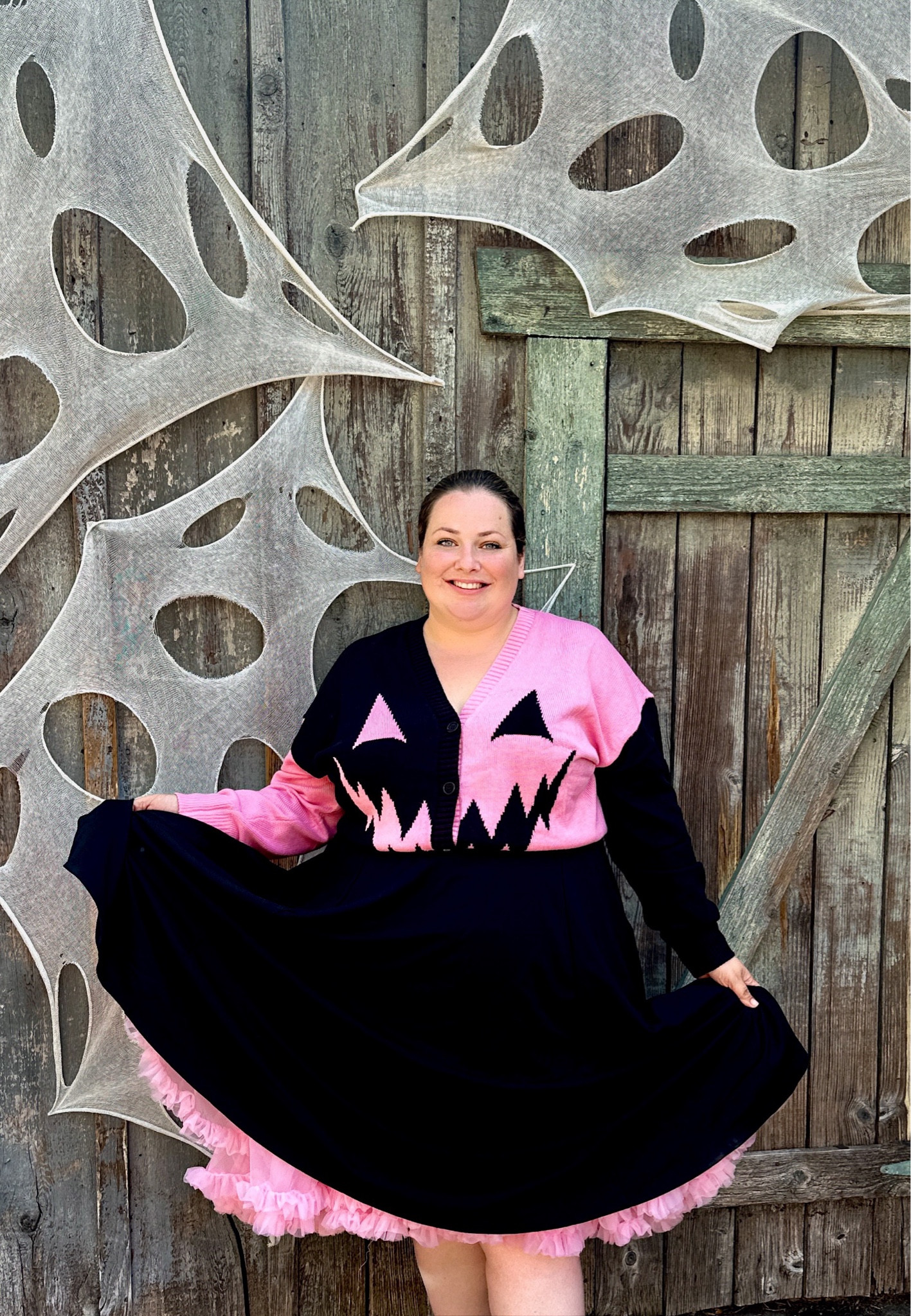 Spooky girly Halloween 🩷🖤

Plus size Halloween 
Fall style 
Plus size fall outfit 
Girly Halloween 
Plus size costume 
Pink Halloween 

#LTKplussize #LTKHalloween #LTKSeasonal