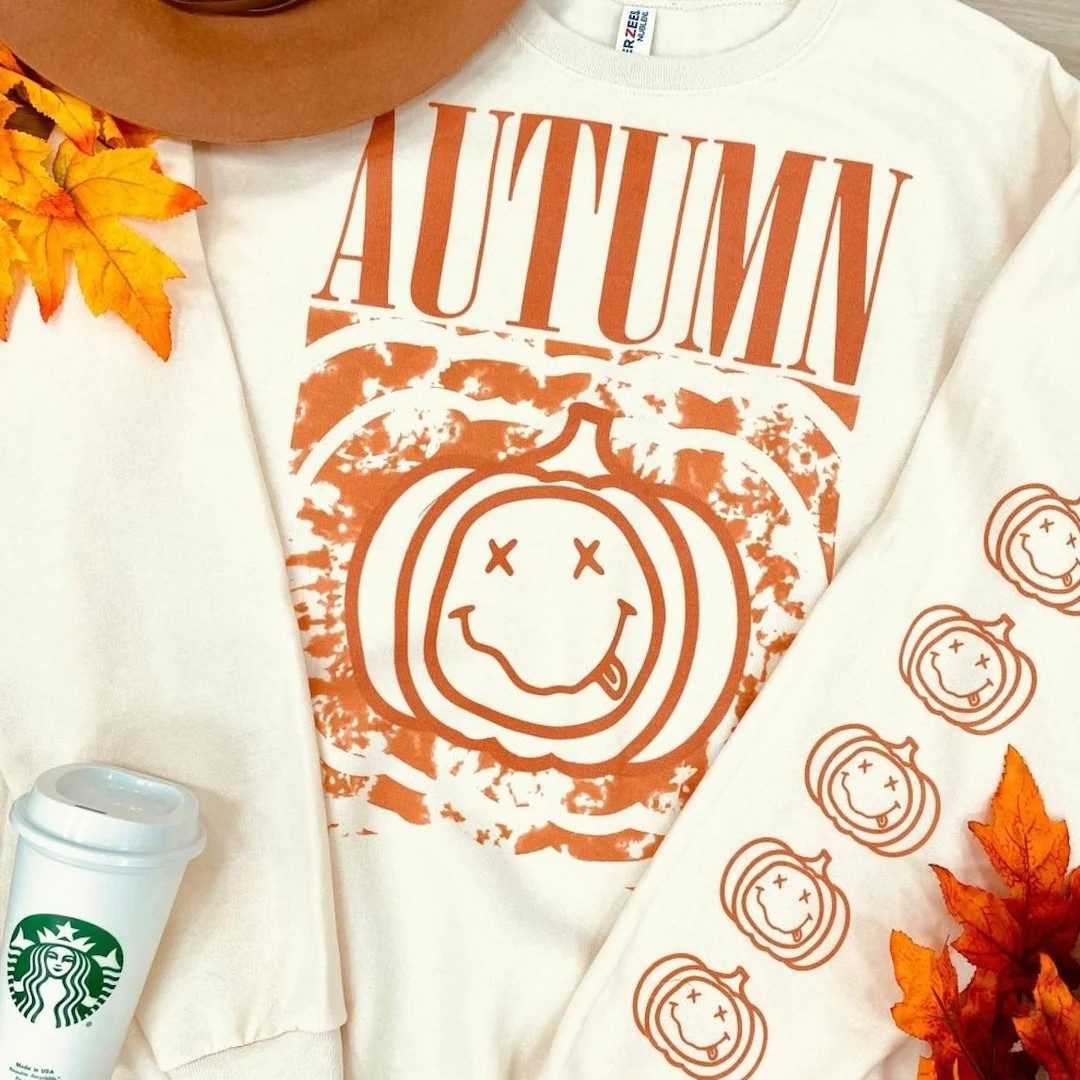 AUTUMN 'Nirvana Pumpkin' Sweatshirt | United Monograms