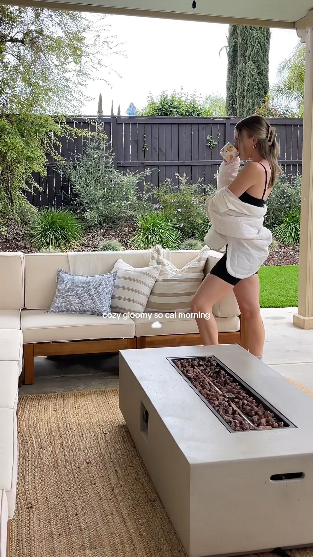Gloomy mornings are sometimes my favorite when I have time to sit in the backyard next to our firepit 🤍 loving this new set from Fabletics! 

#LTKHome #LTKActive