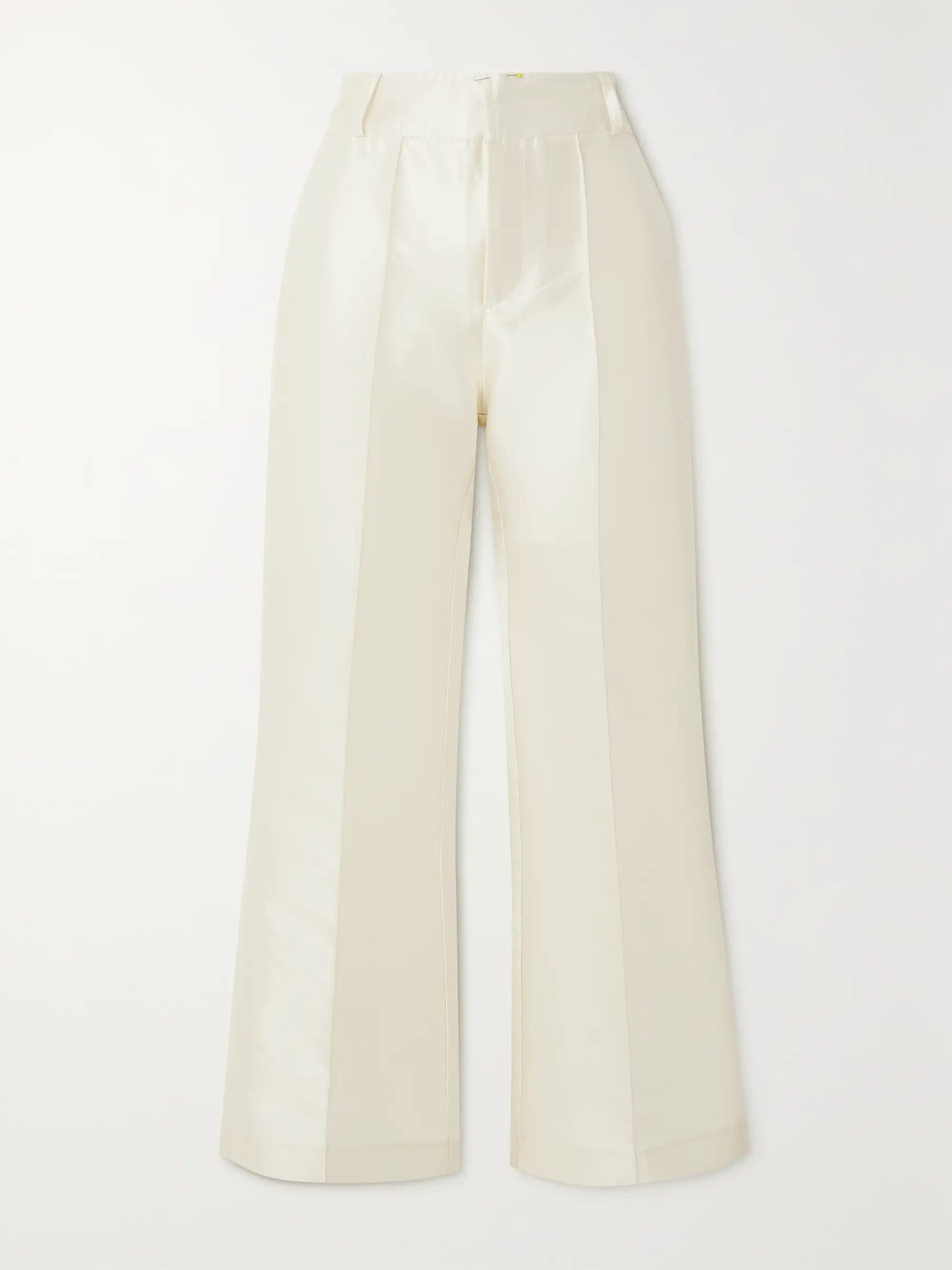 Yoshitomo pleated faille wide-leg pants | NET-A-PORTER (US)