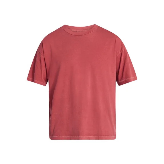 No Boundaries Men's Oversized Boxy Tee with Short Sleeves, XS-4XLT | Walmart (US)