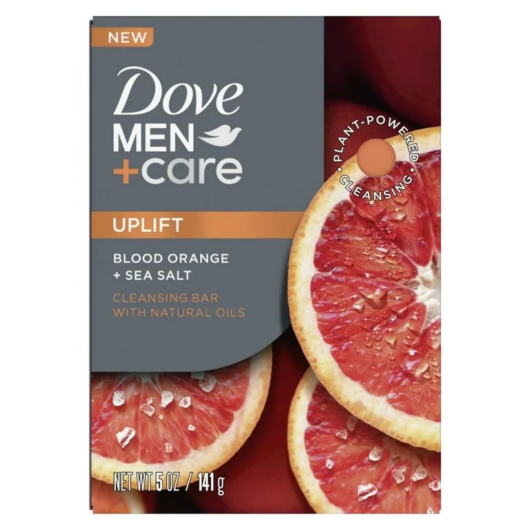 Dove Men+Care Men's Cleansing Bar Soap All Skin Type, Blood Orange + Sea Salt, 5 oz - Walmart.com | Walmart (US)