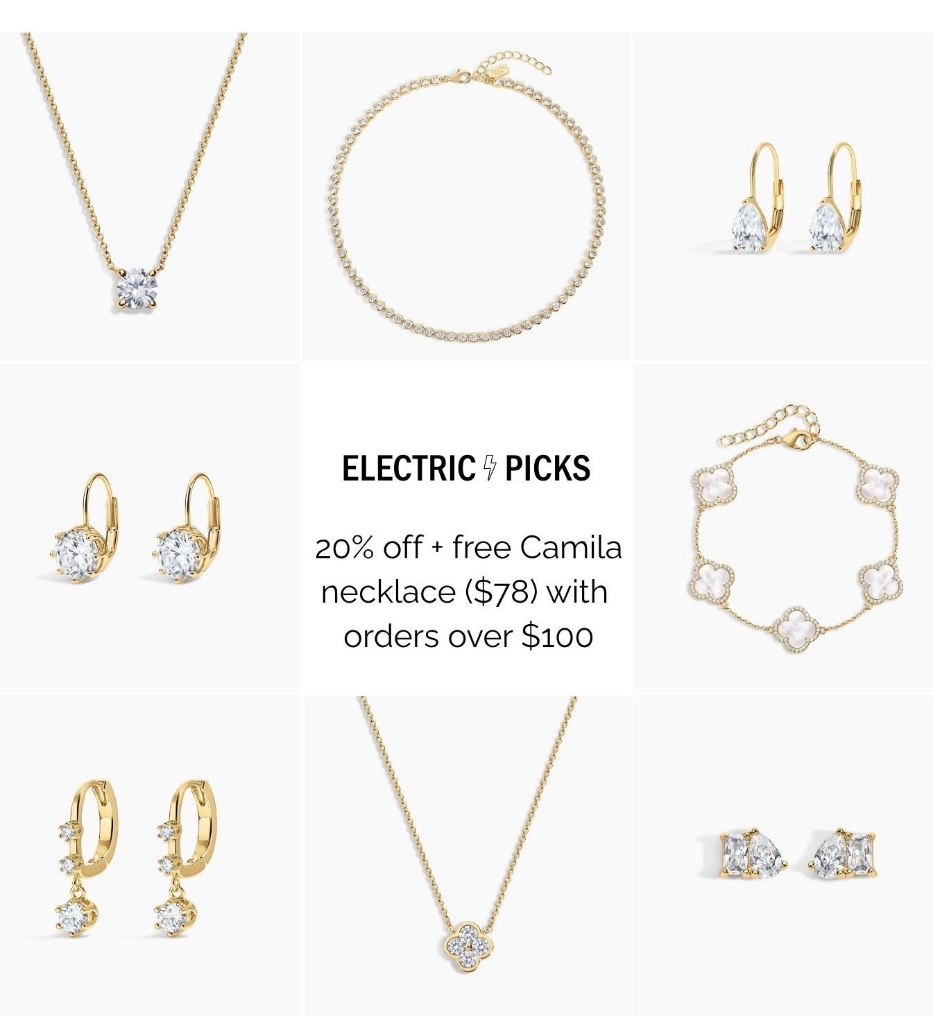 @Electric Picks Jewelry sale through 9/8! 20% off + free necklace with $100 purchase! Lifetime quality on this jewelry and it is such high quality!

#LTKSaleAlert