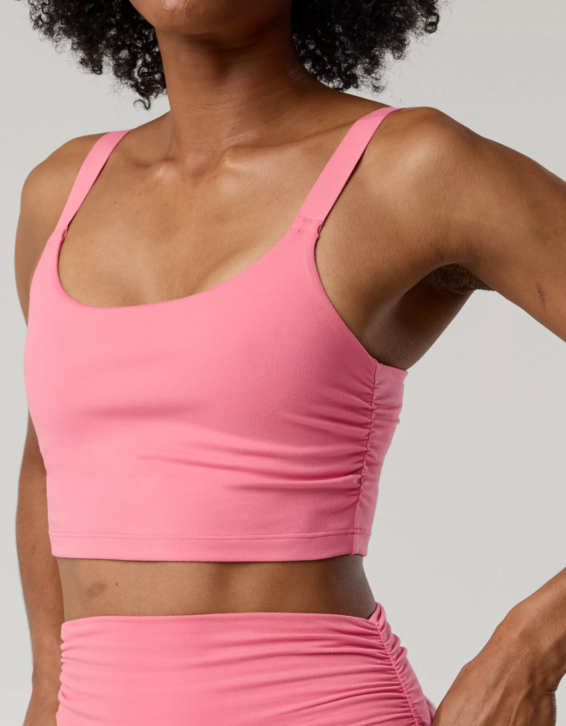 OFFLINE By Aerie The Hugger Ruched Longline Sports Bra | Aerie
