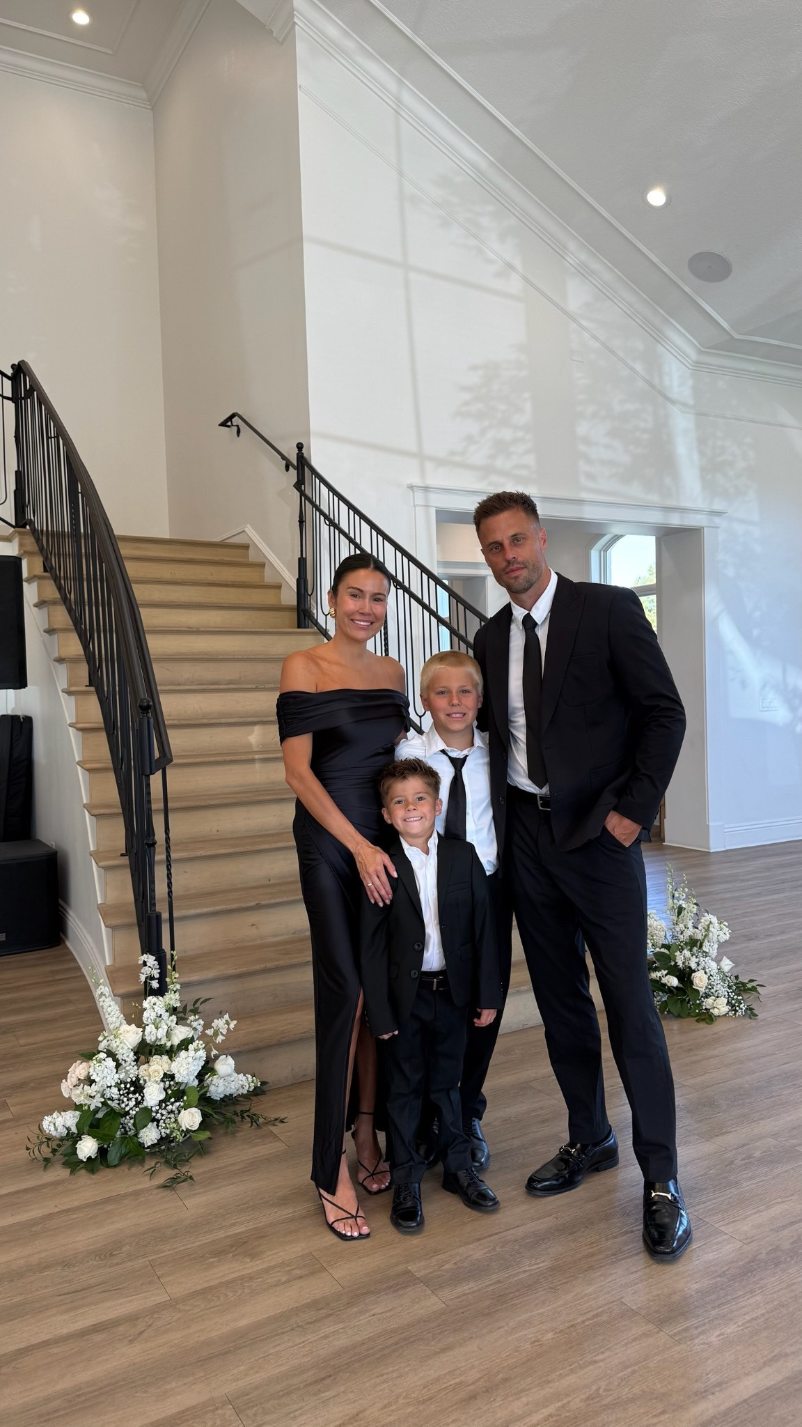 Family wedding guest outfits 🤍 wearing size small in the black dress 

My black dress was so flattering and under $50!

Black tie wedding, wedding guest dress, black formal dress, long black dress, men’s suit, kids suit, boys suit, little boys suit, ring bearer, gala dress, amazon fashion

#LTKParties #LTKWedding #LTKKids