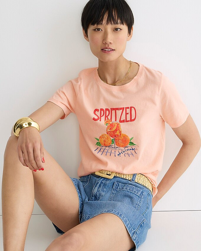 Classic-fit Spritz graphic T-shirt | J. Crew US