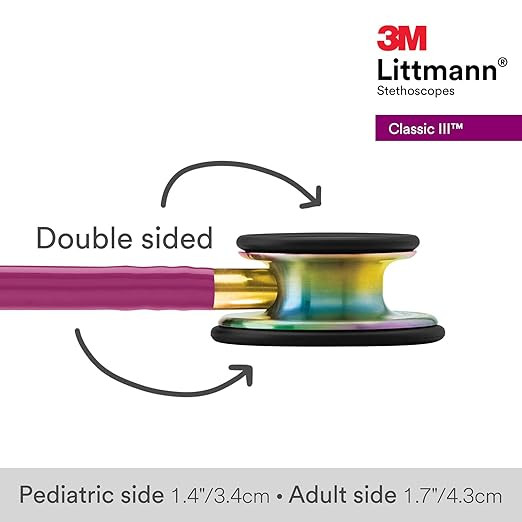3M Littmann Classic III Monitoring Stethoscope, 5806, More Than 2X as Loud, Weighs Less | Amazon (US)