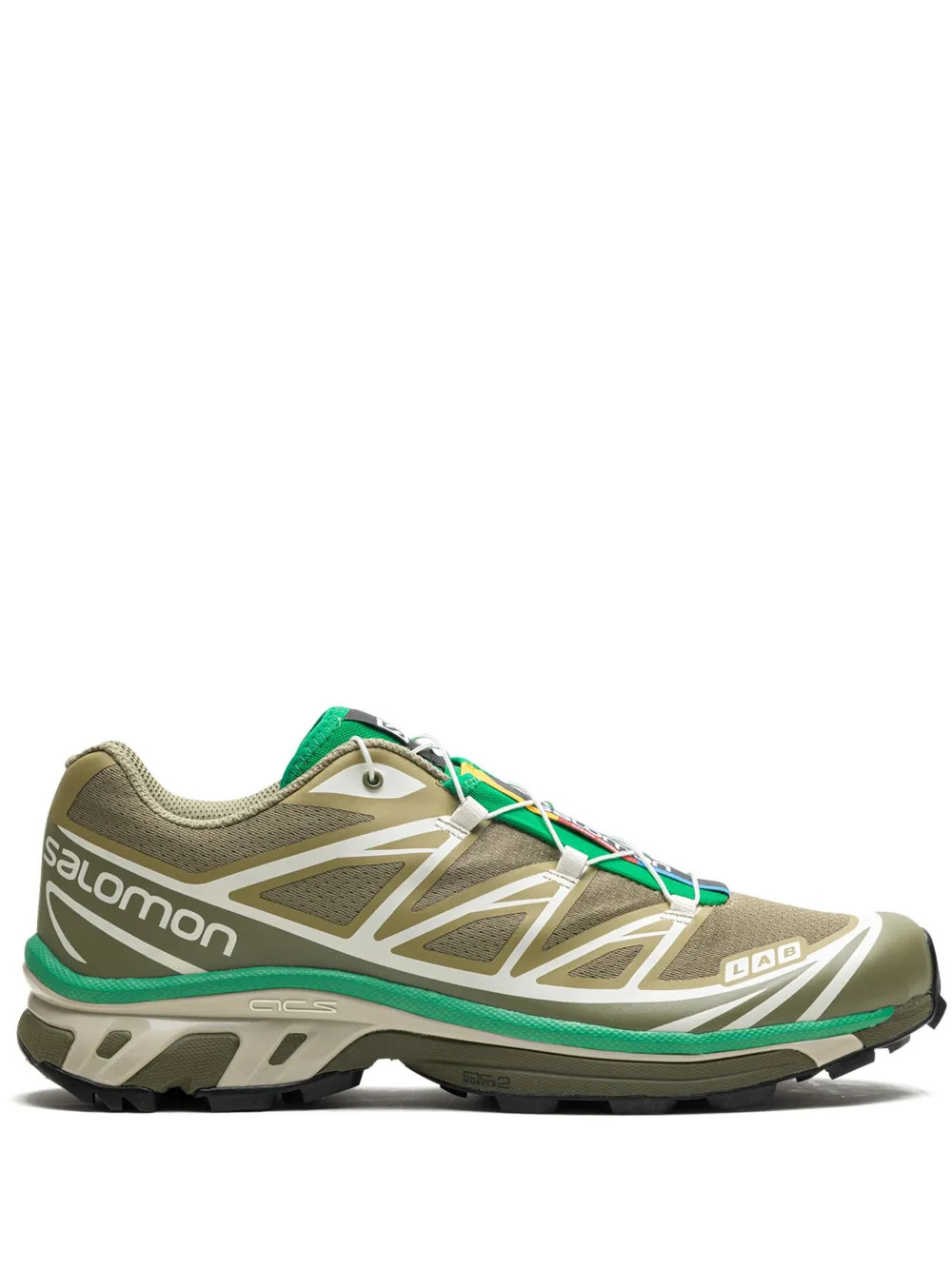 Salomon XT-6 Panelled Sneakers | Green | FARFETCH BH | Farfetch Global