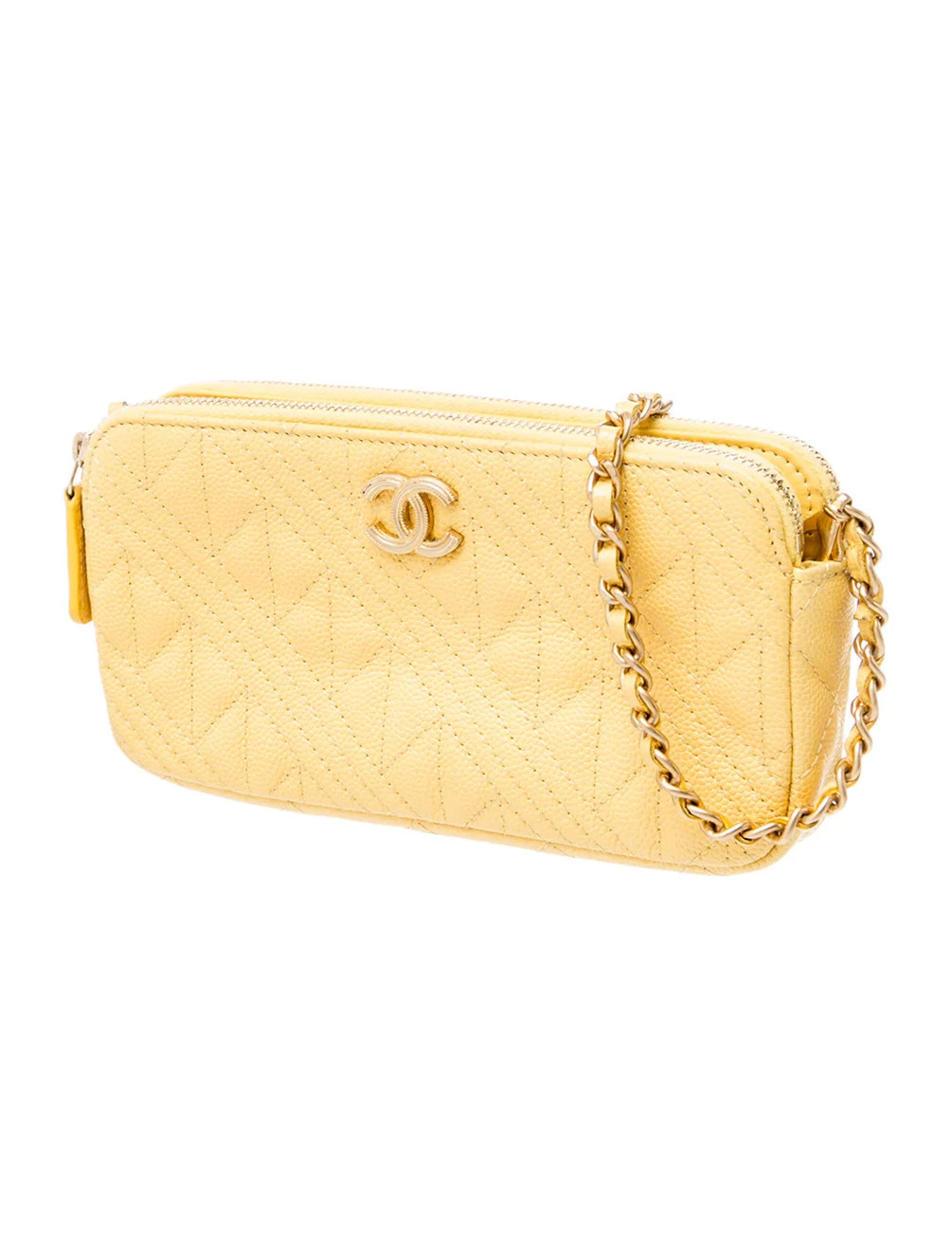 Double Zip Clutch w/ Chain | The RealReal