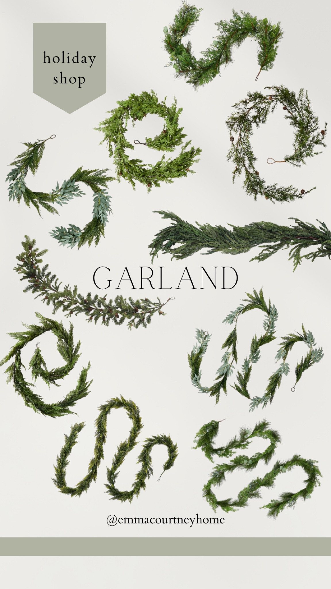Holiday garland. Christmas garland. Greenery. Home decor  

#LTKhome #LTKSeasonal #LTKHoliday