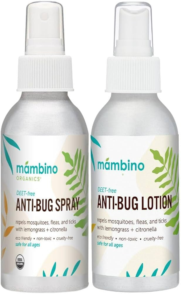 Anti-Bug Spray & Lotion DEET-Free – Organic, All-Natural Bug Spray & Lotion Made with Nourishin... | Amazon (US)