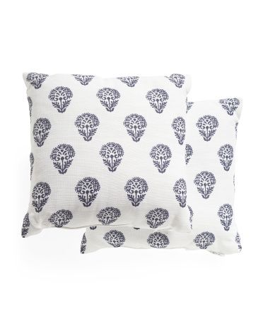 18x18 Set Of 2 Outdoor Pillows | TJ Maxx