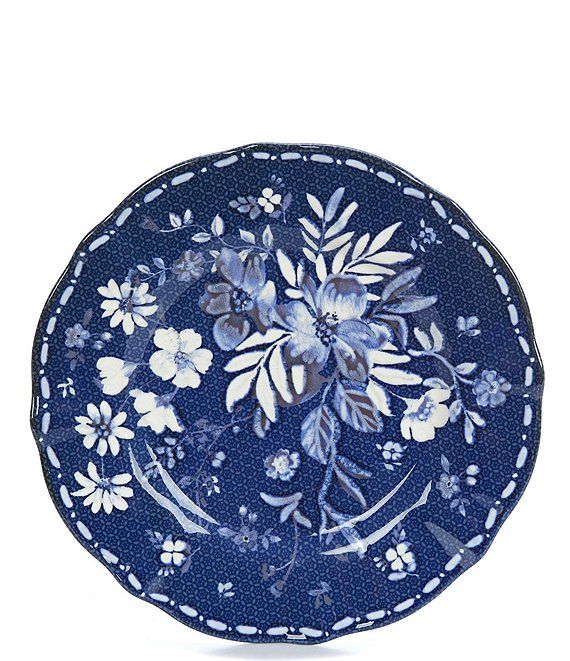 x Mrs. Southern Social Blue Floral Accent Salad Plate | Dillards