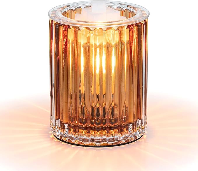 Wax Melt Warmer with Timer: Wax Melter for Scented Candle Electric Glass Candle Burner with 2 Lig... | Amazon (US)