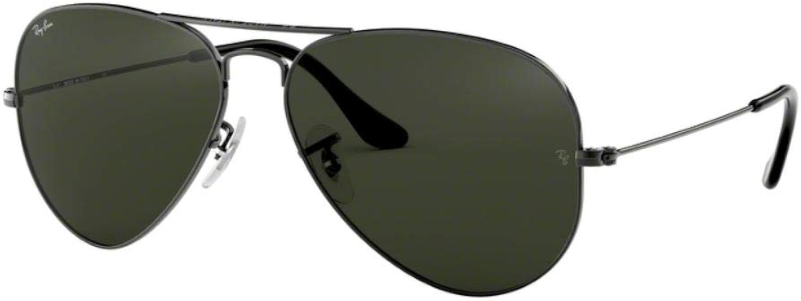 Ray-Ban RB3025 Metal Aviator Sunglasses For Men For Women +BUNDLE with ACCESSORY EYEWEAR KIT | Amazon (US)