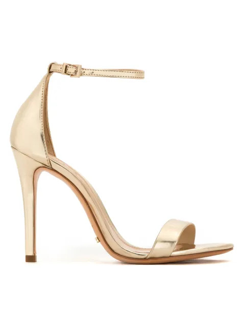Sandália de couro metalizada | FarFetch BR