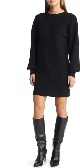 Chelsea28 V-Back Long Sleeve Sweater Dress | Nordstrom | Nordstrom