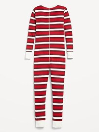 Gender-Neutral Matching Stripe Snug-Fit One-Piece Pajamas for Kids | Old Navy (US)